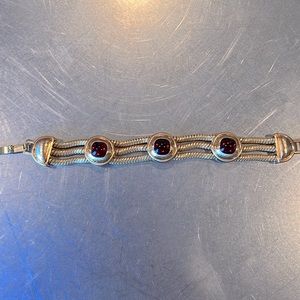 Brighton opulent gold plated snd Swarovski rubies bracelet